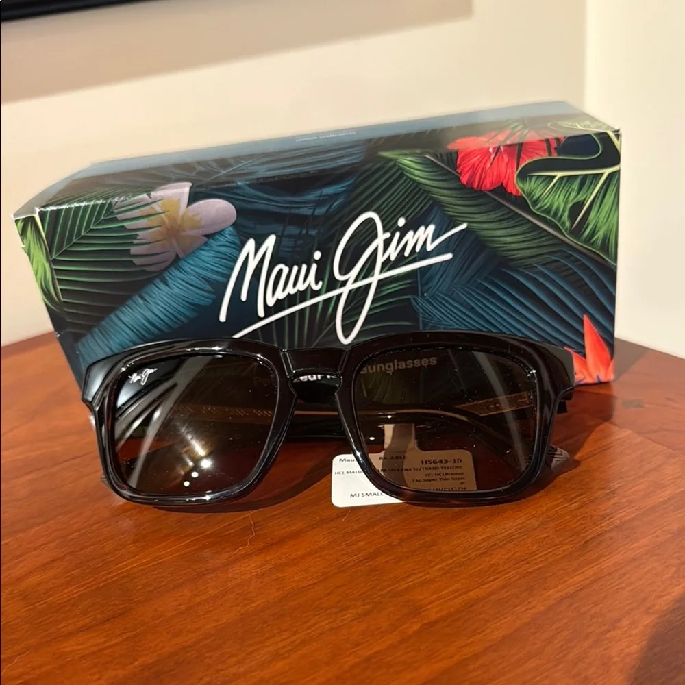 Maui Jim Dark Tortoise Frame Sunglasses with Brown Lenses